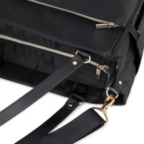 Little Story Mamma Nappy Bag wt changing pad and hooks-Black