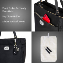 Little Story Best Time Ever Mommy Bag-Black