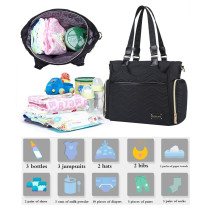 Little Story Matilda Diaper Bag-Black