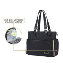 Little Story Matilda Diaper Bag-Black