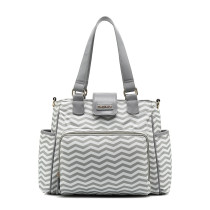 Little Story Jane Diaper Bag wt USB-Grey