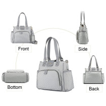 Little Story Jane Diaper Bag wt USB-Grey