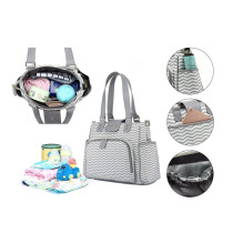 Little Story Jane Diaper Bag wt USB-Grey