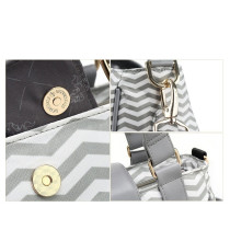 Little Story Jane Diaper Bag wt USB-Grey