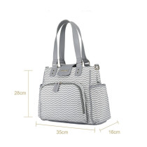 Little Story Jane Diaper Bag wt USB-Grey