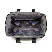 Little Story Zera Mom Dad Diaper Bag-Grey