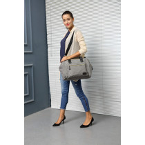Little Story Zera Mom Dad Diaper Bag-Grey