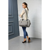 Little Story Zera Mom Dad Diaper Bag-Grey