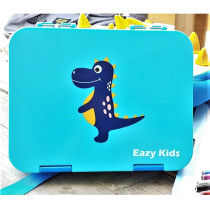 Nohoo Dinosaur Tote Bag and Bento Lunch Box-Blue