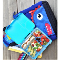Nohoo Dinosaur Tote Bag and Bento Lunch Box-Blue