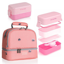 Eazy Kids Lunch box and Lunch bagÃ‚Â Set - Pink For All ages, Unisex (CM_SNEZ_LLLBTTTMB_PI)