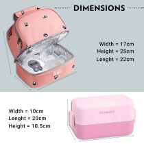 Eazy Kids Lunch box and Lunch bagÃ‚Â Set - Pink For All ages, Unisex (CM_SNEZ_LLLBTTTMB_PI)