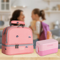 Eazy Kids Lunch box and Lunch bagÃ‚Â Set - Pink For All ages, Unisex (CM_SNEZ_LLLBTTTMB_PI)