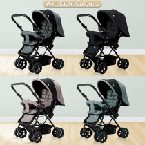Teknum Reversible Look at Me Stroller - Dark Grey For 0-3Years, Unisex (TK_RLM_DGY)