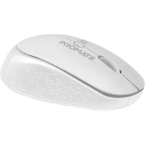 Promate 2.4G Wireless Mouse, Professional Precision Tracking Comfort Grip Mouse With Usb Nano Receiver, 10M Range, Tracker White