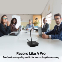 Promate Usb Desktop Microphone, High Definition Omni-Directional Usb Microphone With Flexible Gooseneck,Promic-1 Black