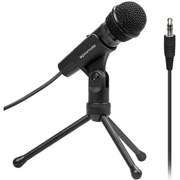 Promate Condenser Microphone, 3.5Mm Connector Stereo Multimedia Condenser Vocal Microphone Stand - Tweeter-9