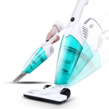 Deerma Dx118C 2 In 1 Handheld Vacuum Cleaner 12Kpa Strong Suction 600W Powerful Lightweight/5M Power Cable - Blue