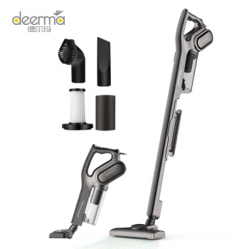 Deerma Dx700S 2 In 1 Handheld Vacuum Cleaner 600W Wired Lightweight Ultra-Quiet With 15Kpa Power & Blackhole Suction Technology - Black