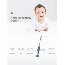 Deerma Dx900 2 In 1 Household Vacuum Cleaner Light Weight Corded Upright Stick And Mini Handheld Vacuum Cleaner With Stainless Steel Filter - Green