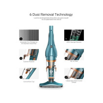 Deerma Dx900 2 In 1 Household Vacuum Cleaner Light Weight Corded Upright Stick And Mini Handheld Vacuum Cleaner With Stainless Steel Filter - Green