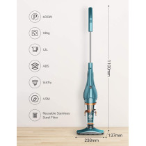 Deerma Dx900 2 In 1 Household Vacuum Cleaner Light Weight Corded Upright Stick And Mini Handheld Vacuum Cleaner With Stainless Steel Filter - Green