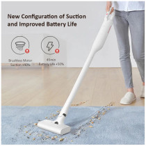 Deerma Vc01 Max Lightweight Cordless Stick Handheld Vacuum Cleaner With Sweeping Mopping 12000Pa Powerful Suction 100W Brushless Motor - White
