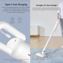 Deerma Vc01 Max Lightweight Cordless Stick Handheld Vacuum Cleaner With Sweeping Mopping 12000Pa Powerful Suction 100W Brushless Motor - White