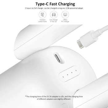 Deerma Vc01 Handheld Vacuum Lightweight Cordless Cleaner 8500Pa Strong Suction 30 Minutes Long Battery Life Type-C Charging 2200Mah 100Watts - White