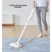 Deerma Vc01 Handheld Vacuum Lightweight Cordless Cleaner 8500Pa Strong Suction 30 Minutes Long Battery Life Type-C Charging 2200Mah 100Watts - White