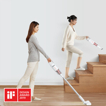 Deerma VC20 PLUS Handheld Cordless Vacuum Cleaner Brushing AutoVertical Stick Aspirator Vacuum Cleaners For Home Car 5500Pa 3000rpm 160W Power - White