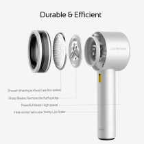 Deerma Mq811Y Portable Lint Remover Wireless Hair Ball Trimmer For Sweater Clothing 7000Rmin Motor Fuzz Shavers - White
