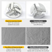 Deerma Mq811Y Portable Lint Remover Wireless Hair Ball Trimmer For Sweater Clothing 7000Rmin Motor Fuzz Shavers - White