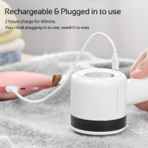 Deerma Mq811Y Portable Lint Remover Wireless Hair Ball Trimmer For Sweater Clothing 7000Rmin Motor Fuzz Shavers - White