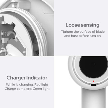 Deerma Mq811Y Portable Lint Remover Wireless Hair Ball Trimmer For Sweater Clothing 7000Rmin Motor Fuzz Shavers - White