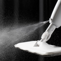 Deerma Tb500 Water Spray Mop Carbon Fiber Dust Collector 360 Degree Rotating 350Ml Tank Waxing Mop - White