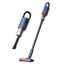 Deerma VC811 Wireless Handheld Vacuum Cleaner, 0.6L Light Weight Auto-Rotating Roller Brush 9000PA For Home And Car- Blue