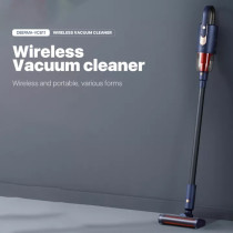 Deerma VC811 Wireless Handheld Vacuum Cleaner, 0.6L Light Weight Auto-Rotating Roller Brush 9000PA For Home And Car- Blue
