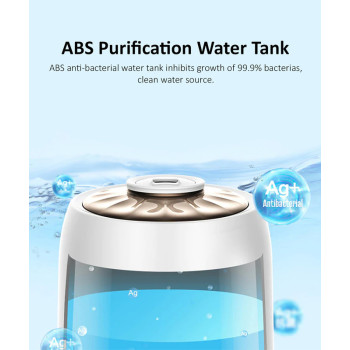 Deerma F600 Ultrasonic Humidifier Aromatherapy Oil Diffuser Three Gear Touch Temperature Intelligent Mist Maker Timing Function Constant Humidity 5L Capacity - White