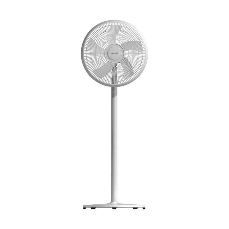 Deerma Fd15W Electric Cooling Floor Fan With 5 Blades And 3 Fan Speed Mode Auto Rotate Left & Right Smooth Airflow Strong Gust Lightweight 40W - White