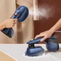 Deerma Hs300 2 In 1 Portable Multifuntion Garment Steamer Sterlize & Remove Mites Dual-Core Dual-Channel Hot Air Channel 1000W Pulse Steam - Blue