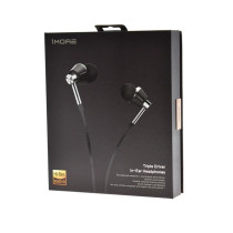 1More E1001 Tripler Driver In-Ear Headphones Two Balanced + One Dynamic Driver Delivery And Superior Sound Quality 3.5Mm Plug 99Db Sensitivity 32 Impedance - Silver