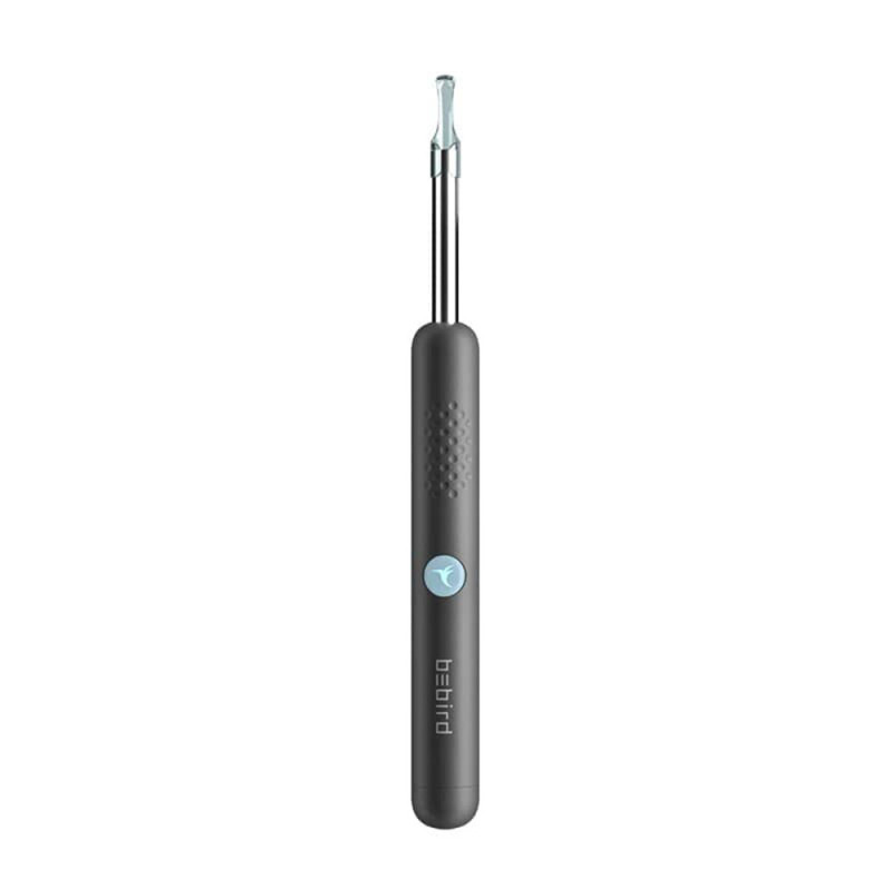 Bebird R1 Wireless Smart Visual Ear Stick With 1080P Otoscope Hd Camera & 6 Led Lights For Ear Cleaning 2 Sprial Silicone Ear Scoops 300W - Black