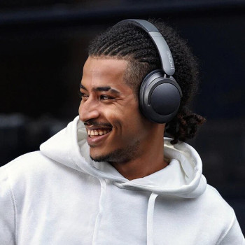 1More HC905 SonoFlow Wireless Active Noise Cancelling Headphones With 5 ENC Mics For Clear Calls Deep Bass - Black