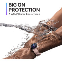 Amazfit Bip 3 Smart Watch 1.69-Inch Large Hd Display Health & Fitness Tracker 5Atm Waterproof Fitness Watch - Black