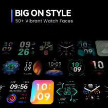 Amazfit Bip 3 Smart Watch 1.69-Inch Large Hd Display Health & Fitness Tracker 5Atm Waterproof Fitness Watch - Black