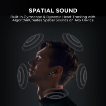 1More ES903 Aero Spatial Audio Noise Cancelling Earphone 42dB Quiet Max Smart ANC Wireless Earbuds Bluetooth 5.2 - Black