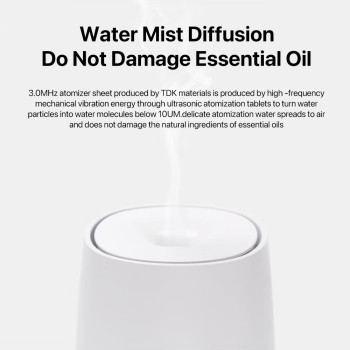 Zolele Ad1 Mini Humidifier Aroma Diffuser 120Ml Mini Air Purifier Aromatherapy Oil Diffuser Machine 5W Type-C - White