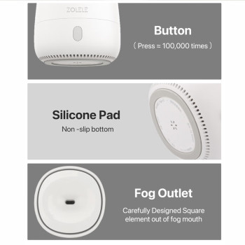 Zolele Ad1 Mini Humidifier Aroma Diffuser 120Ml Mini Air Purifier Aromatherapy Oil Diffuser Machine 5W Type-C - White