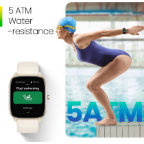 AMAZFIT GTS 4 Mini Smart Watch Ultra Slim 1.65-inch AMOLED Display GPS 15 Days Battery Life - Black